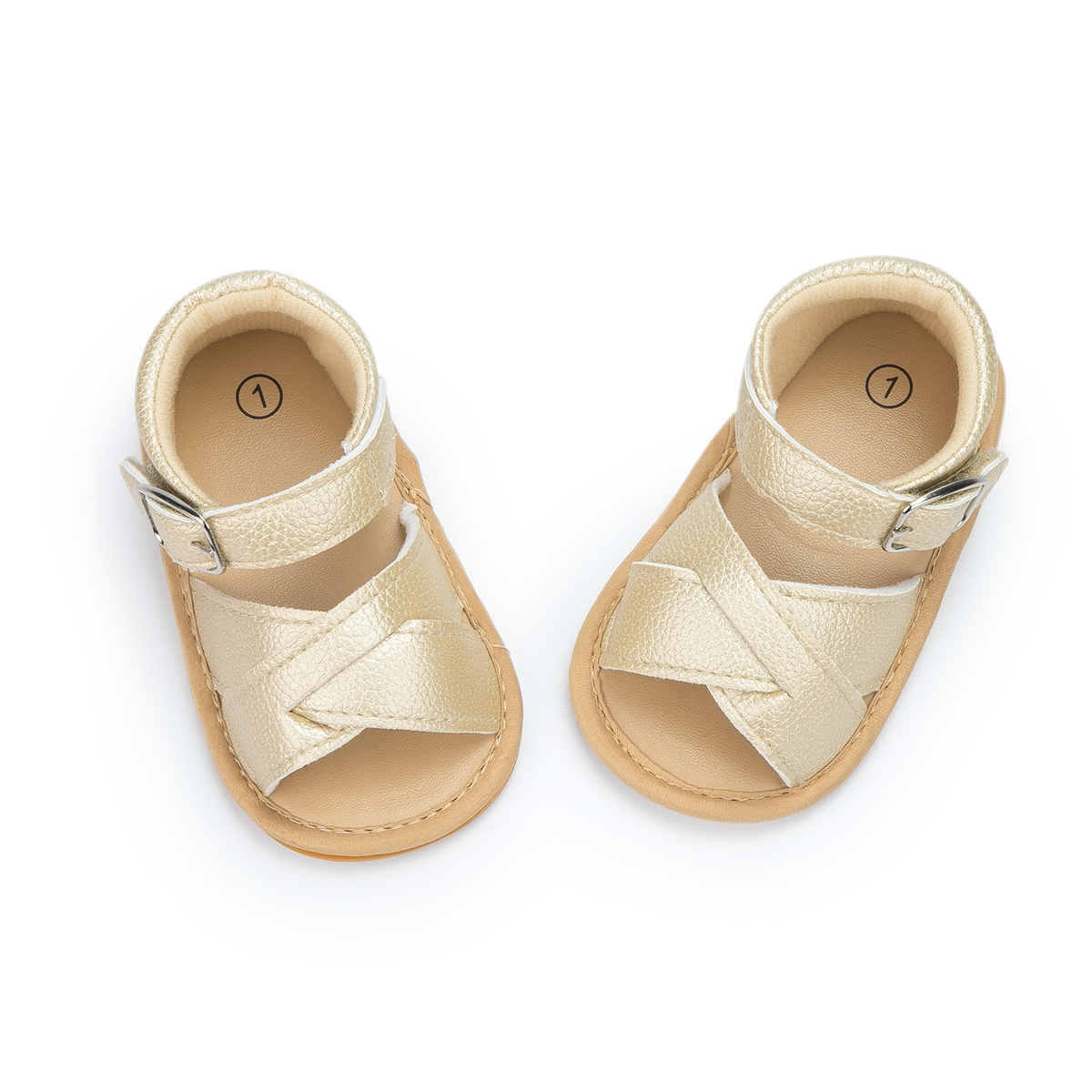 Gold Sandals for Babies and Toddlers - Perfect for Newborn Gift!